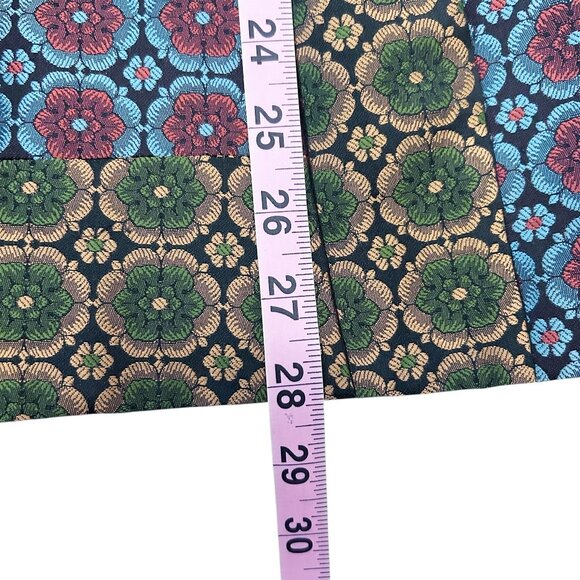 Saloni Maxima Brocade Jacket Turquoise Floral US 8 (No Belt) - Picture 13 of 15